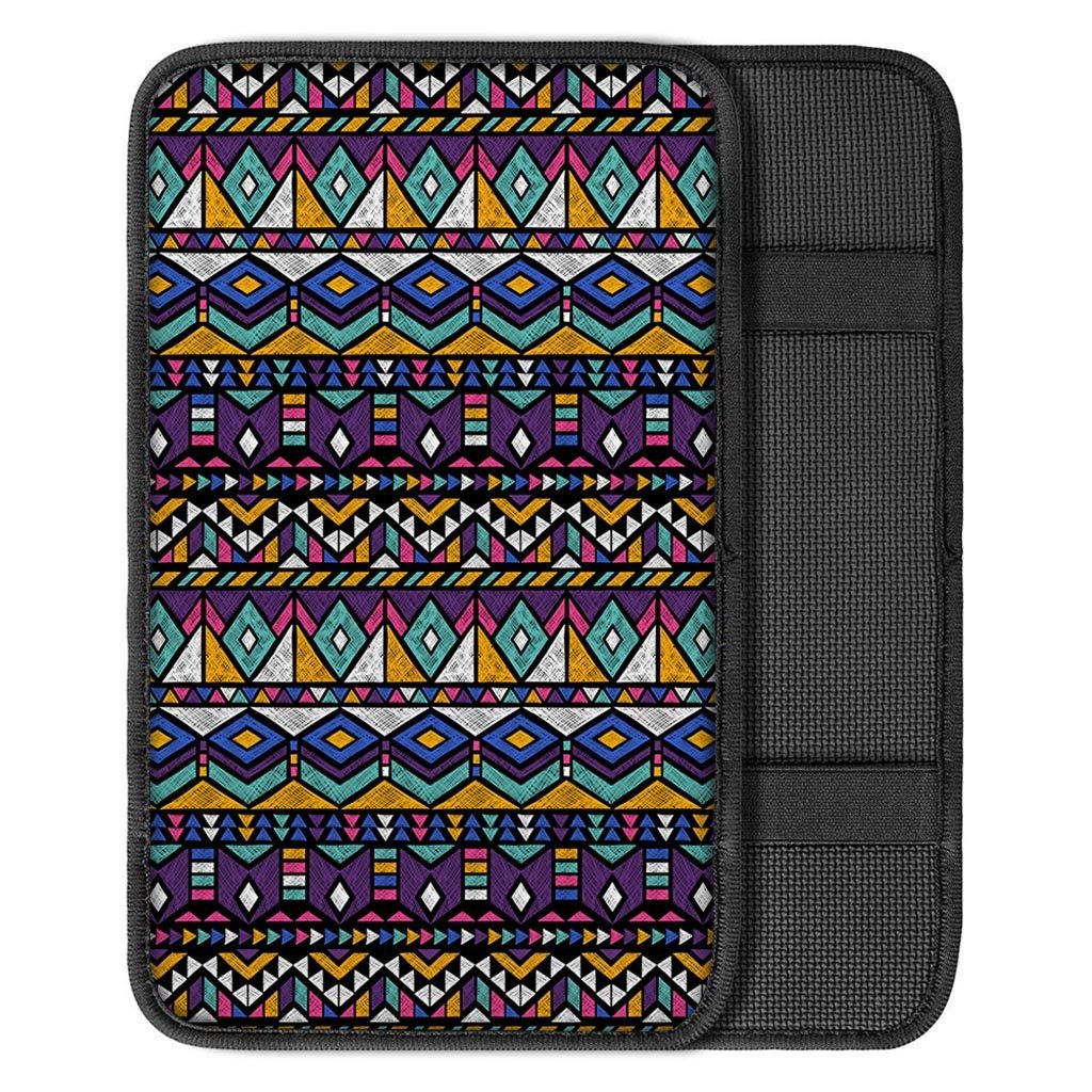 Ethic Aztec Geometric Art Print Car Console Cover-grizzshop