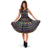 Ethic Aztec Geometric Art Print Dress-grizzshop