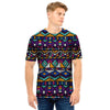 Ethic Aztec Geometric Art Print Men T Shirt-grizzshop