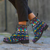 Ethic Aztec Geometric Art Print Men's Boots-grizzshop