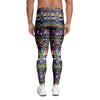 Ethic Aztec Geometric Art Print Men's Leggings-grizzshop