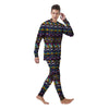 Ethic Aztec Geometric Art Print Men's Pajamas-grizzshop