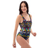 Ethic Aztec Geometric Art Print One Piece Swimsuite-grizzshop