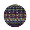 Ethic Aztec Geometric Art Print Round Rug-grizzshop