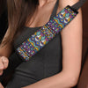 Ethic Aztec Geometric Art Print Seat Belt Cover-grizzshop