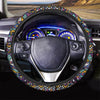 Ethic Aztec Geometric Art Print Steering Wheel Cover-grizzshop