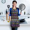 Ethic Aztec Geometric Art Print Women's Apron-grizzshop