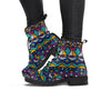 Ethic Aztec Geometric Art Print Women's Boots-grizzshop