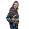 Ethic Aztec Geometric Art Print Women's Hoodie-grizzshop