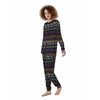 Ethic Aztec Geometric Art Print Women's Pajamas-grizzshop