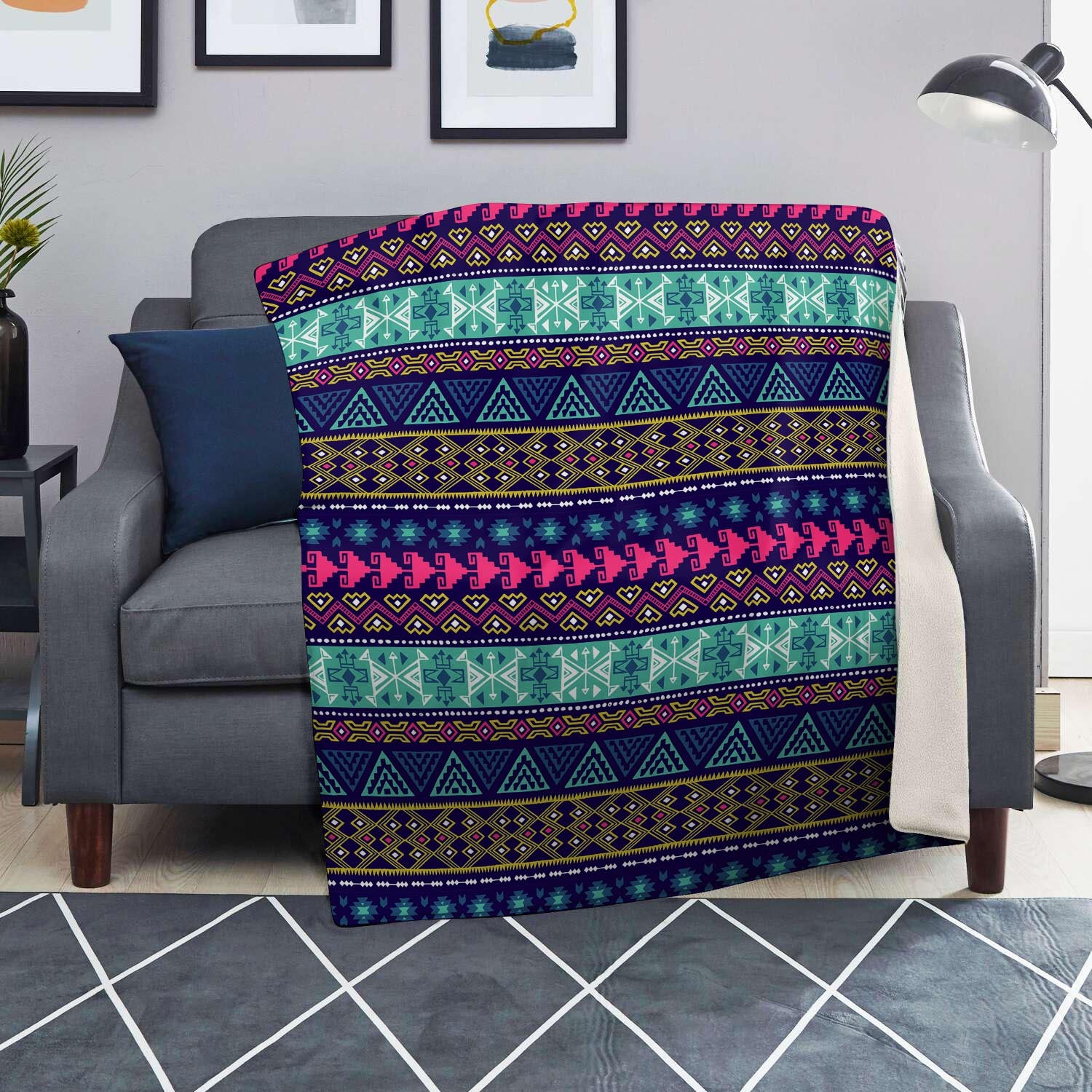 Ethic Aztec Print Blanket-grizzshop