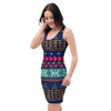 Ethic Aztec Print Bodycon Dress-grizzshop