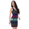 Ethic Aztec Print Bodycon Dress-grizzshop