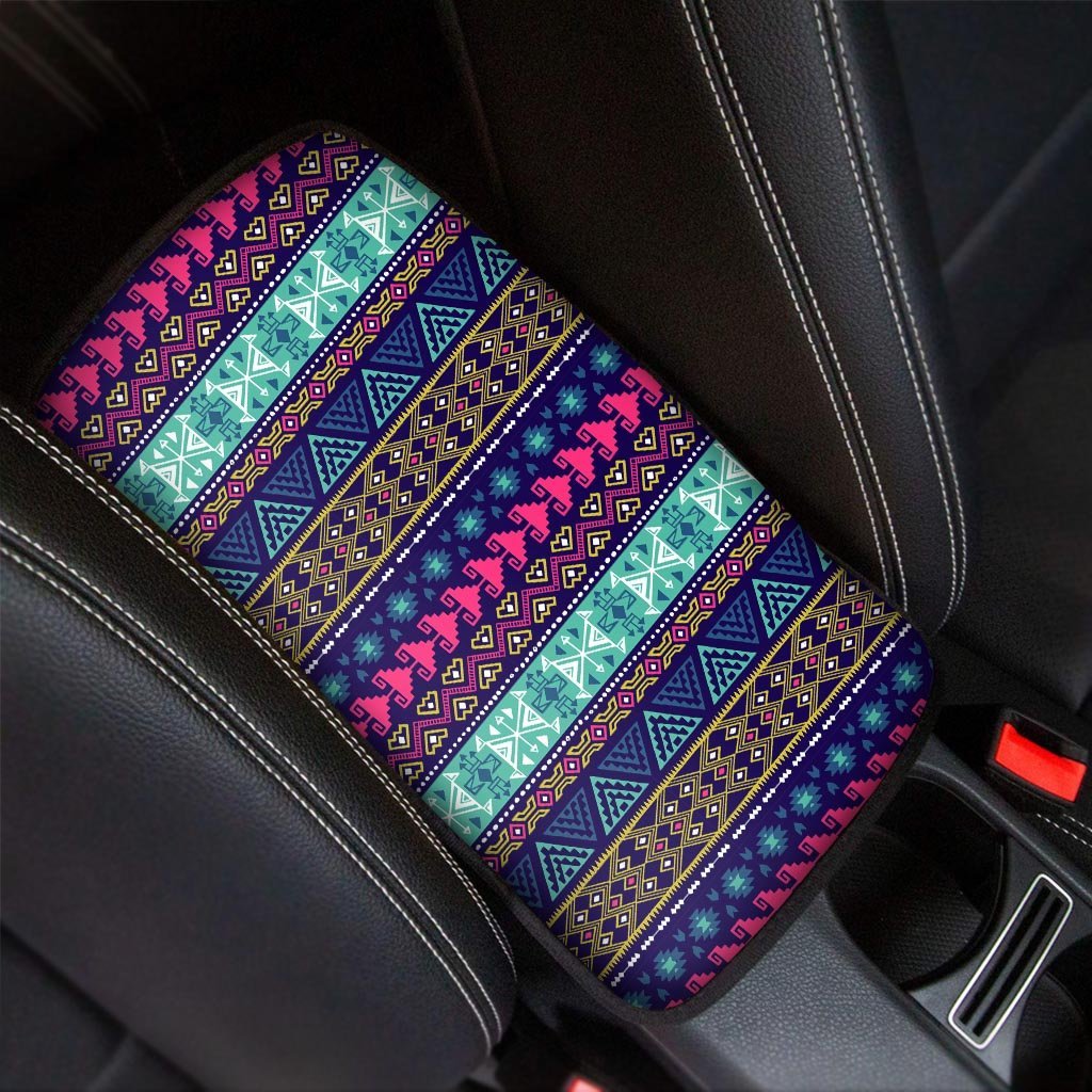 Ethic Aztec Print Car Console Cover-grizzshop