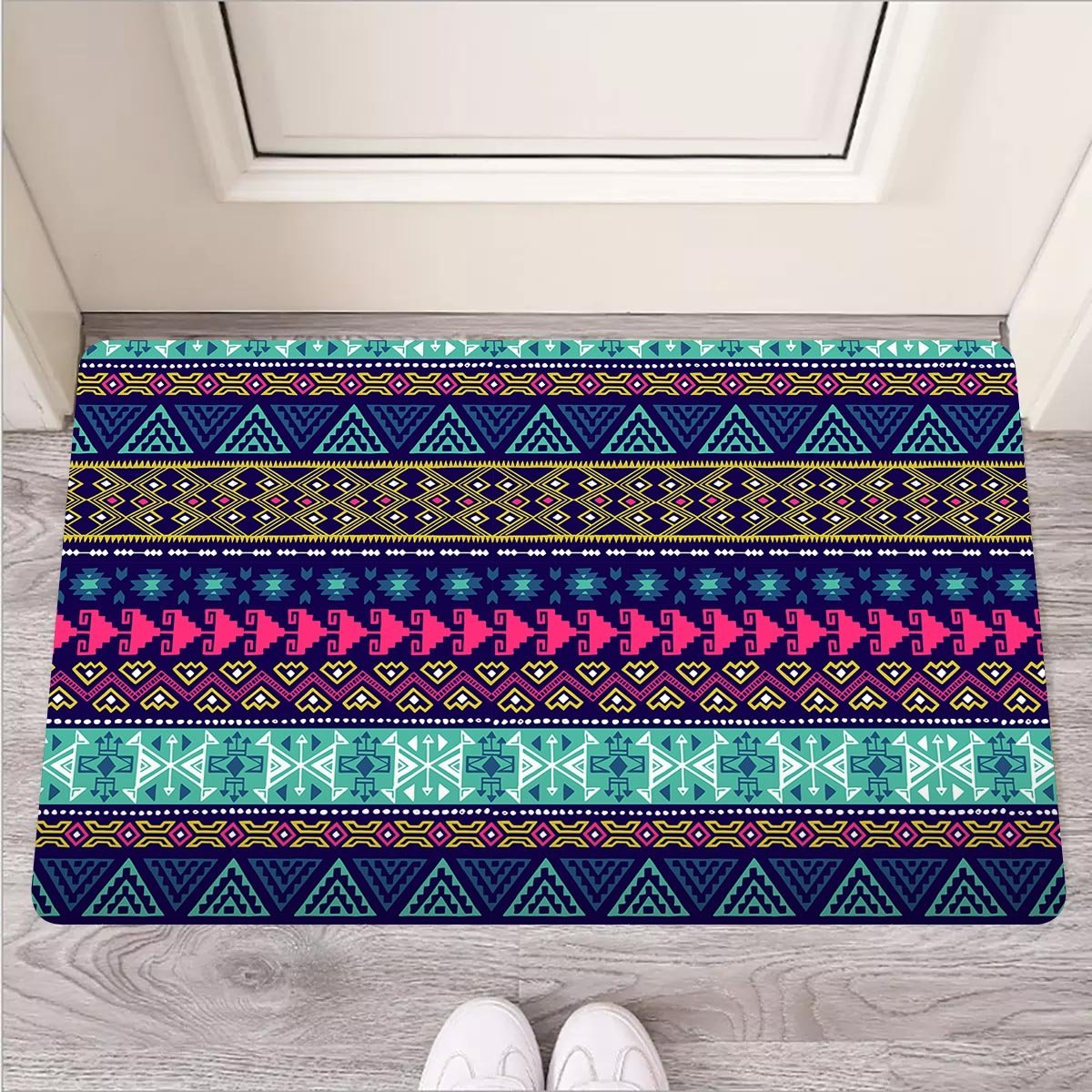 Ethic Aztec Print Door Mat-grizzshop