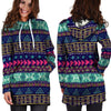 Ethic Aztec Print Hoodie Dress-grizzshop