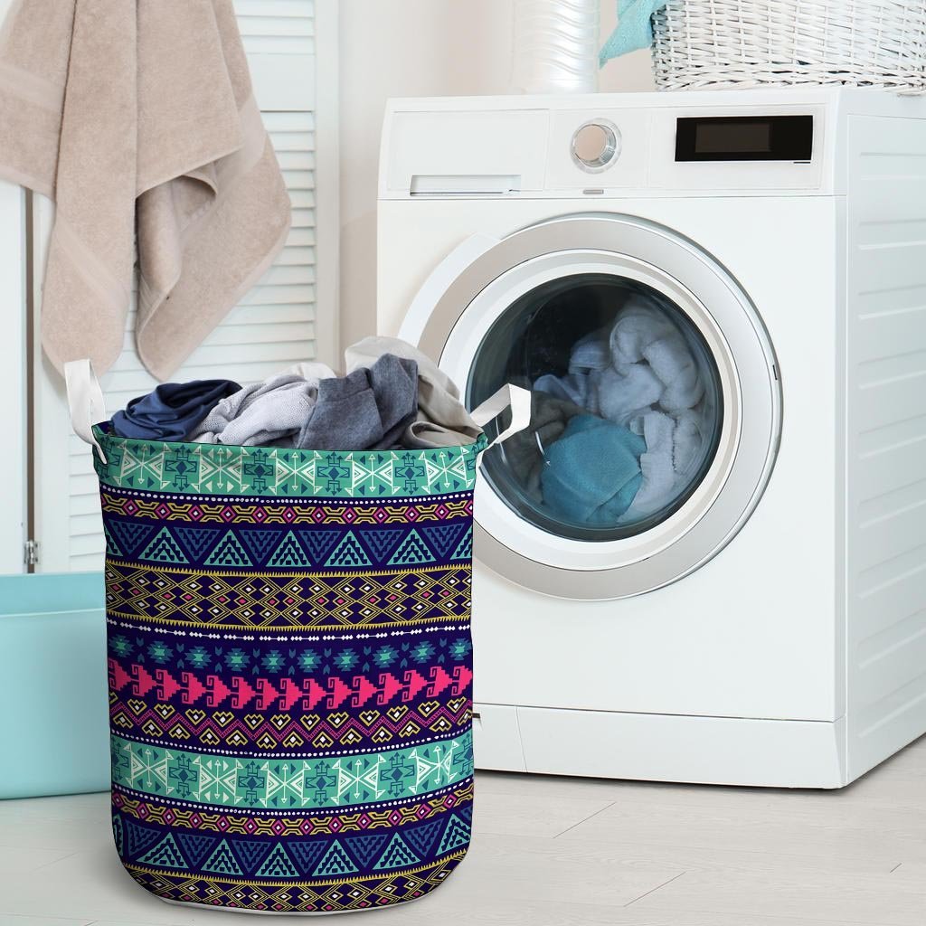 Ethic Aztec Print Laundry Basket-grizzshop