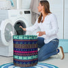 Ethic Aztec Print Laundry Basket-grizzshop