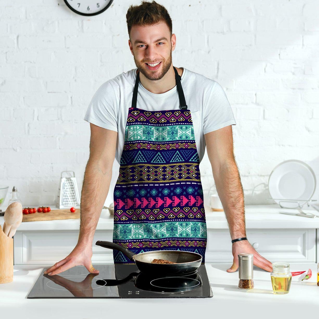 Ethic Aztec Print Men's Apron-grizzshop