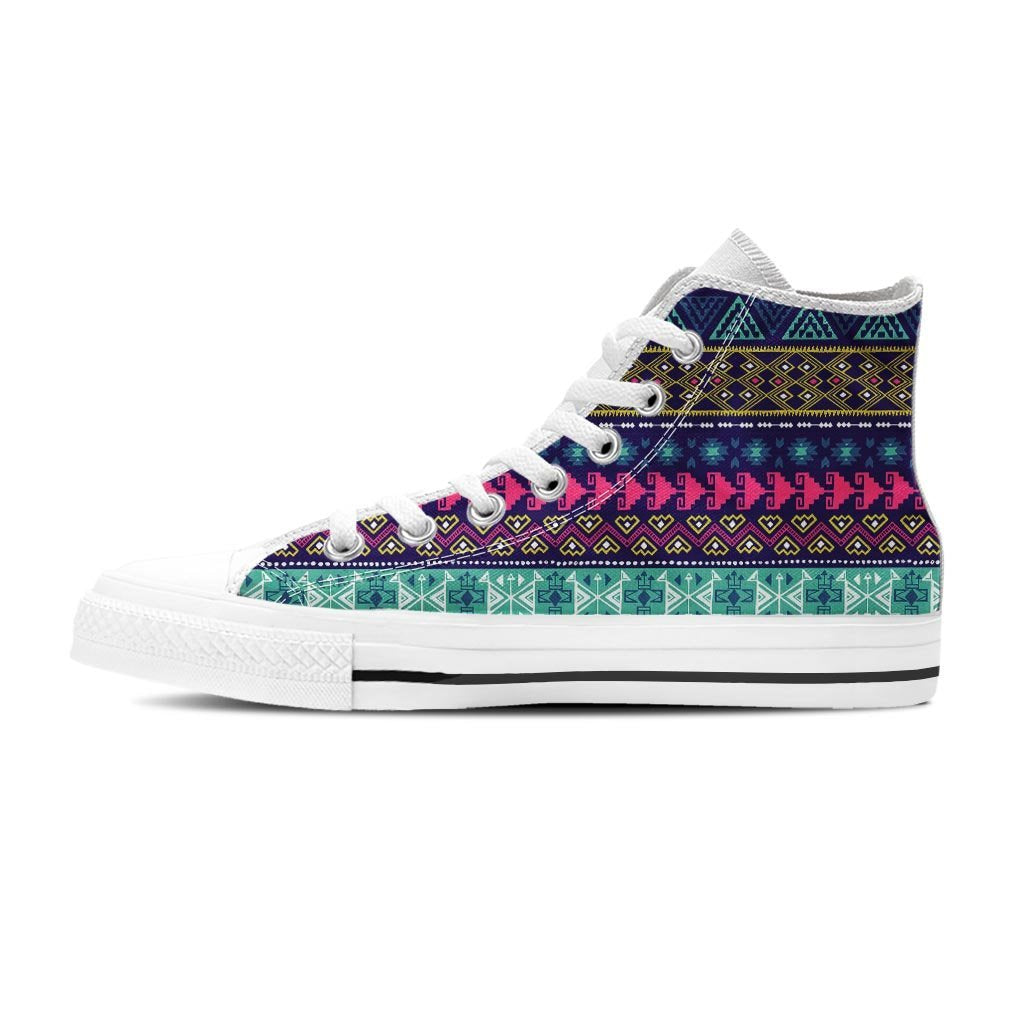 Ethic Aztec Print Men's High Top Shoes-grizzshop