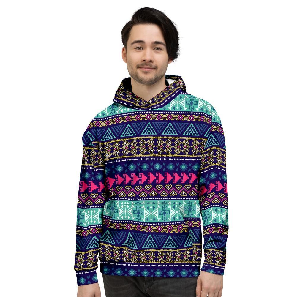 Ethic Aztec Print Men's Hoodie-grizzshop