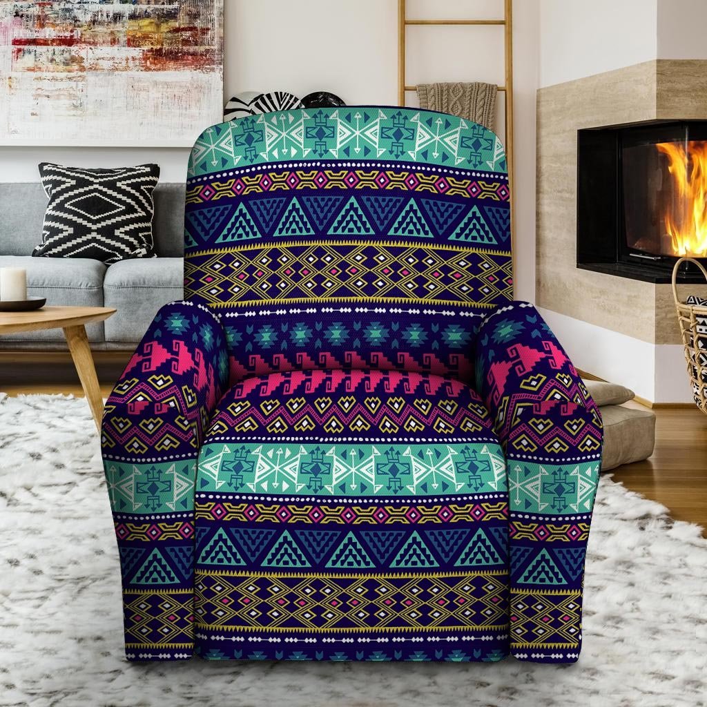 Ethic Aztec Print Recliner Cover-grizzshop