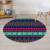 Ethic Aztec Print Round Rug-grizzshop