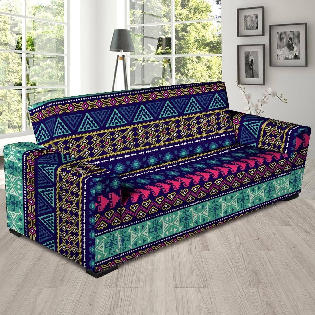 Ethic Aztec Print Sofa Cover-grizzshop