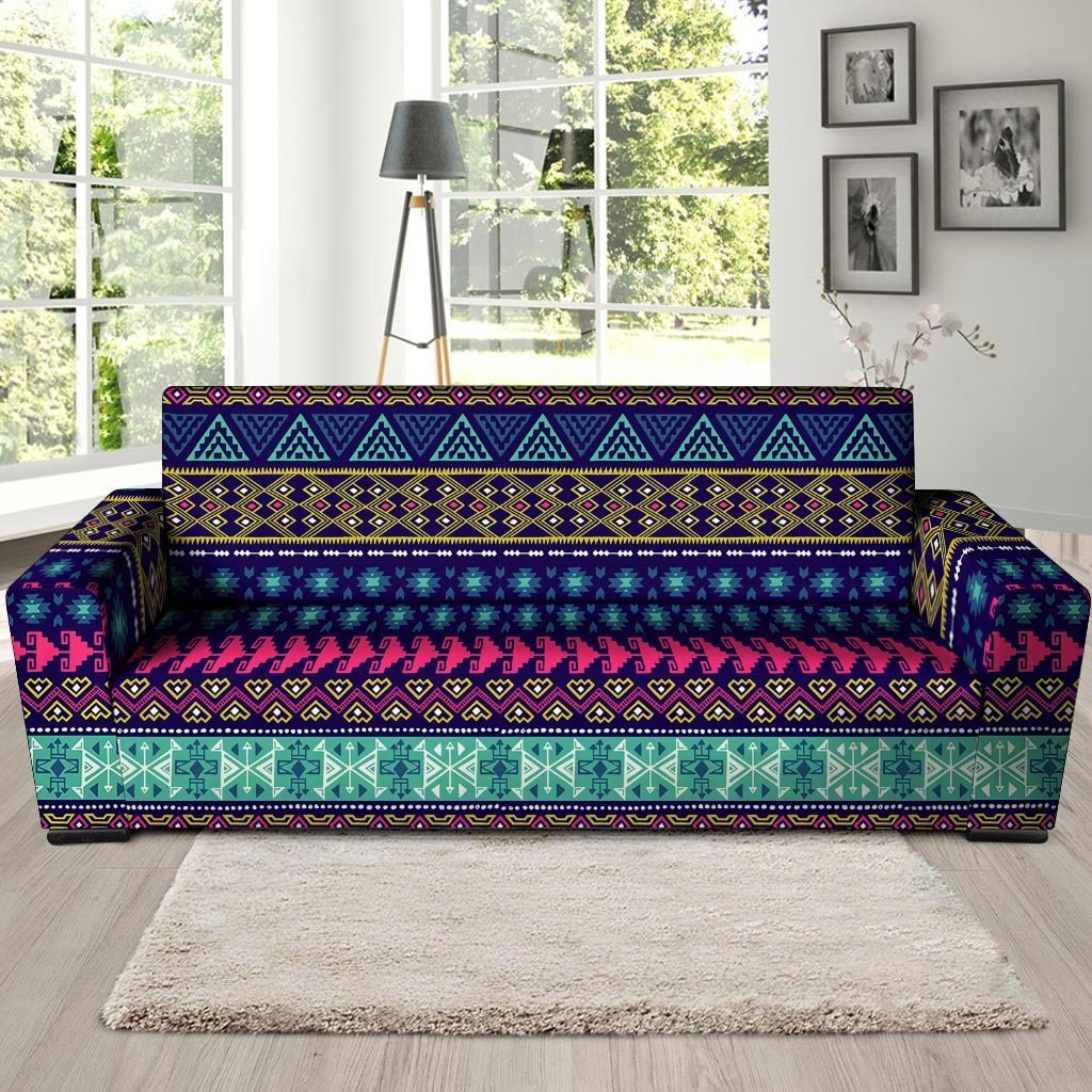 Ethic Aztec Print Sofa Cover-grizzshop