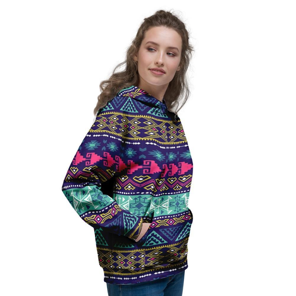 Ethic Aztec Print Women's Hoodie-grizzshop