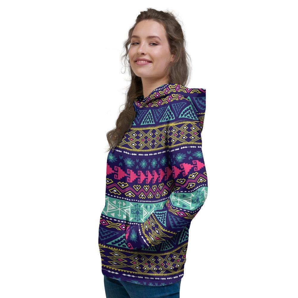 Ethic Aztec Print Women's Hoodie-grizzshop