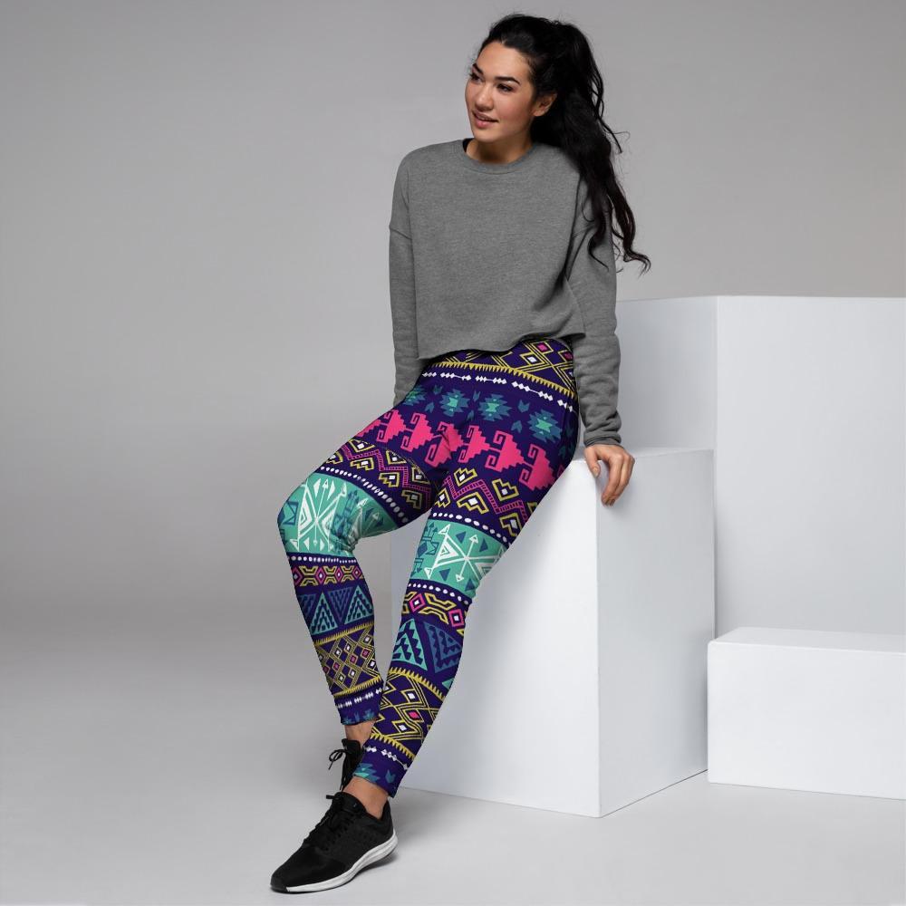 Ethic Aztec Print Women's Joggers-grizzshop