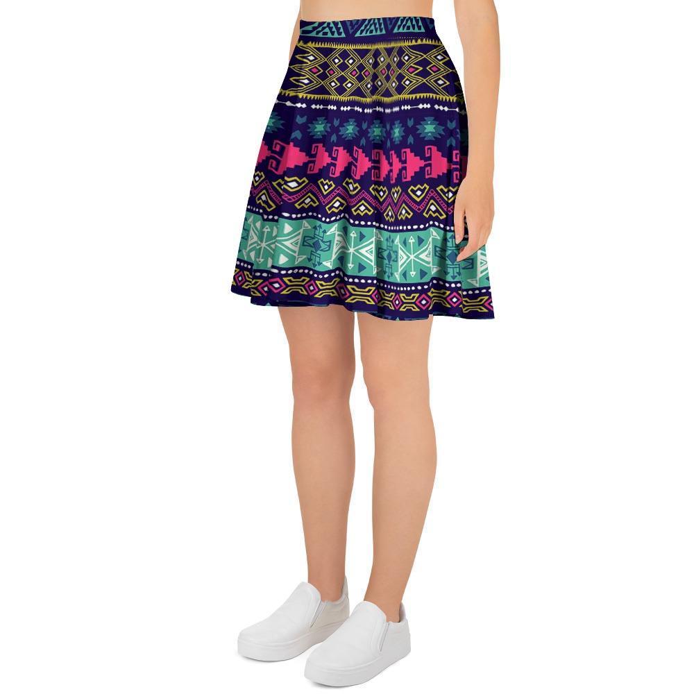 Ethic Aztec Print Women's Skirt-grizzshop