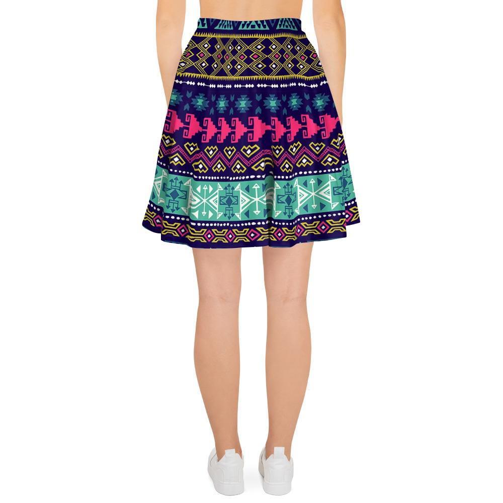 Ethic Aztec Print Women's Skirt-grizzshop