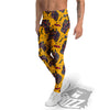 Ethnic Australian Map Tattoo Print Pattern Men's Leggings-grizzshop