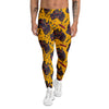 Ethnic Australian Map Tattoo Print Pattern Men's Leggings-grizzshop