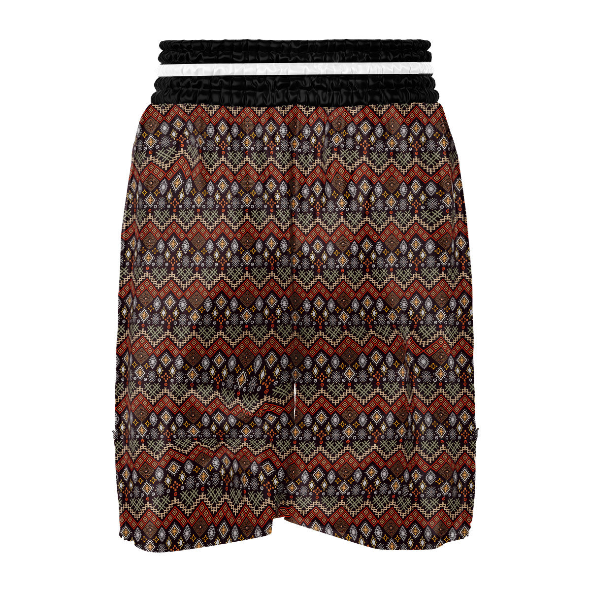 Ethnic Boho Print Pattern Boxing Shorts-grizzshop
