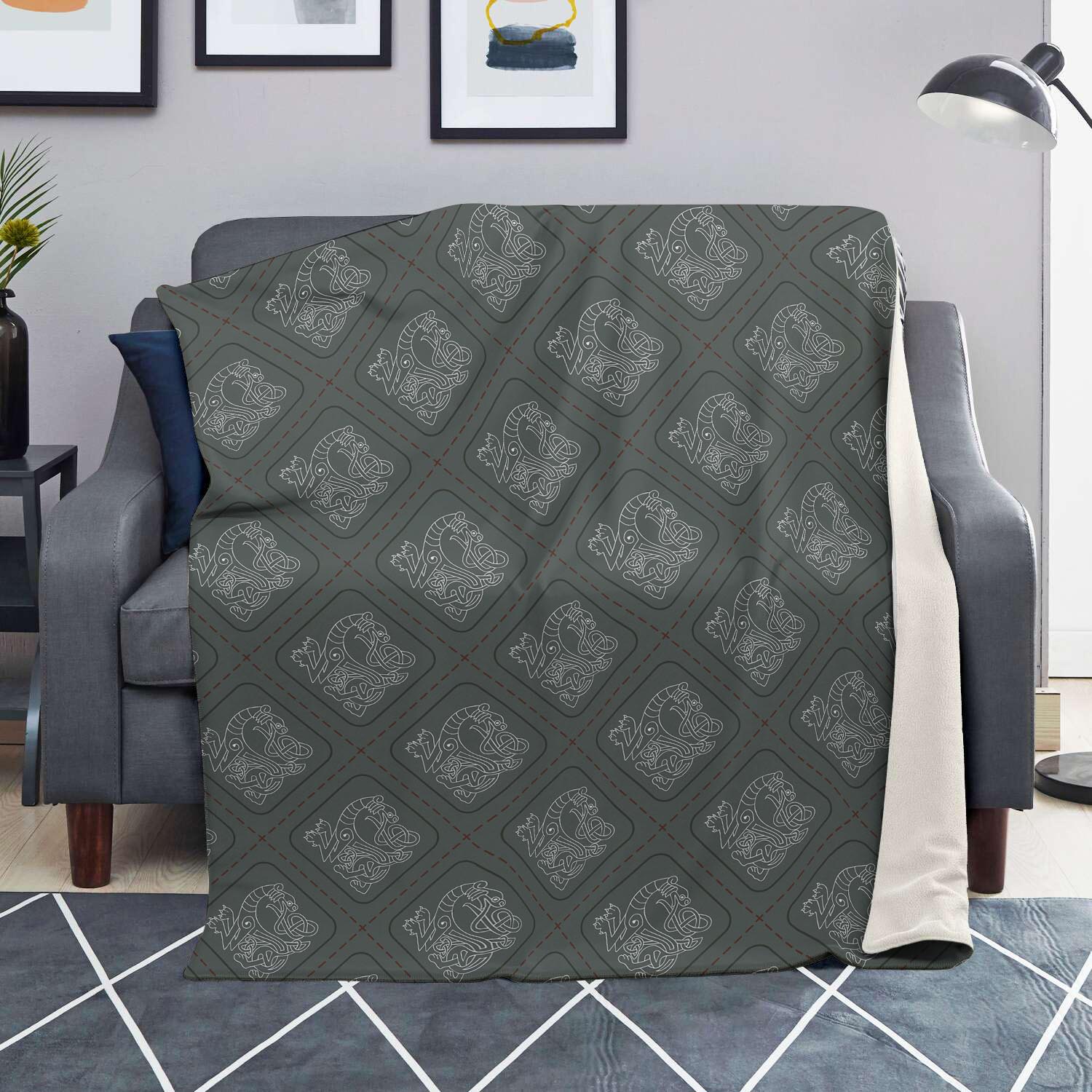 Ethnic Celtic Viking Blanket-grizzshop