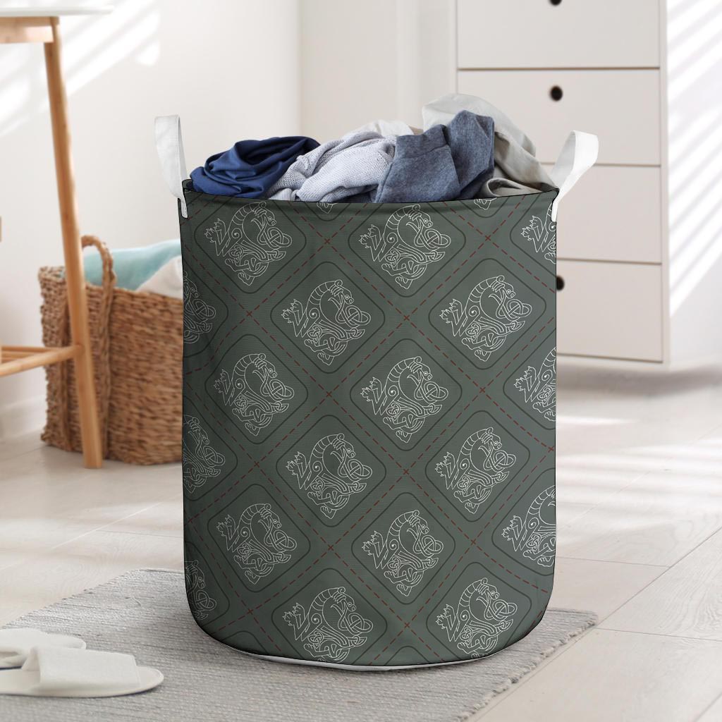 Ethnic Celtic Viking Laundry Basket-grizzshop