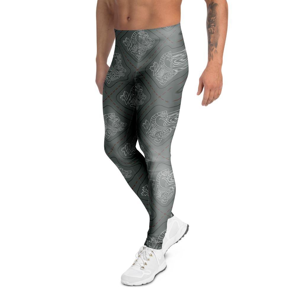 Ethnic Celtic Viking Men's Leggings-grizzshop