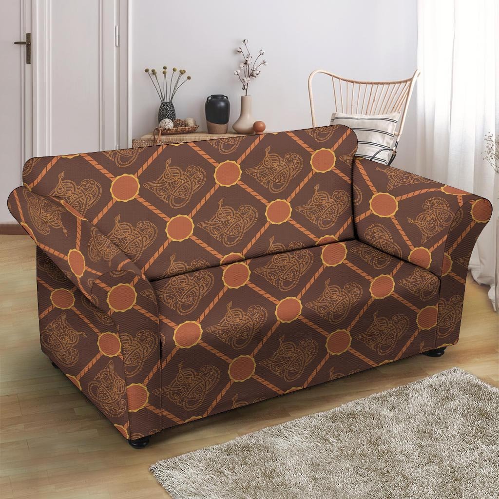 Ethnic Celtic Viking Norse Loveseat Cover-grizzshop