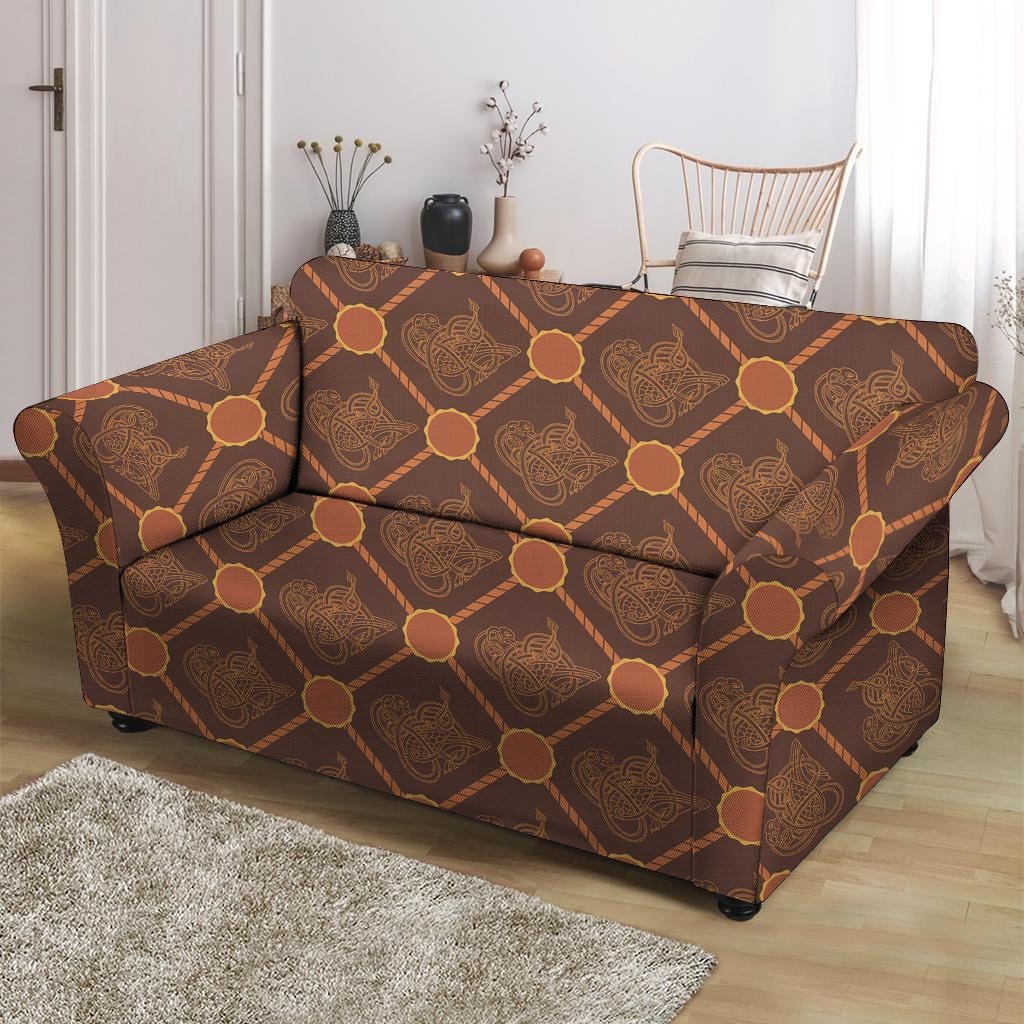 Ethnic Celtic Viking Norse Loveseat Cover-grizzshop