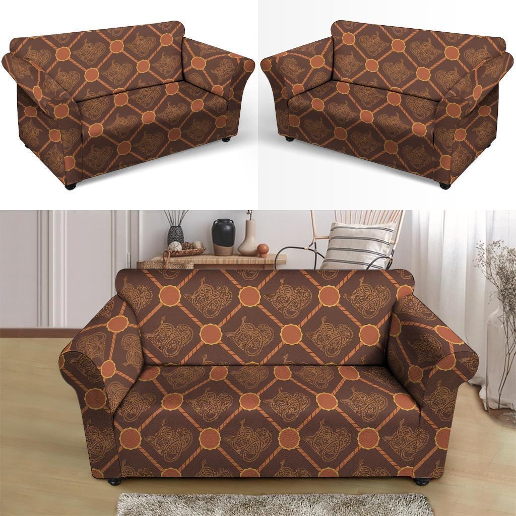 Ethnic Celtic Viking Norse Loveseat Cover-grizzshop