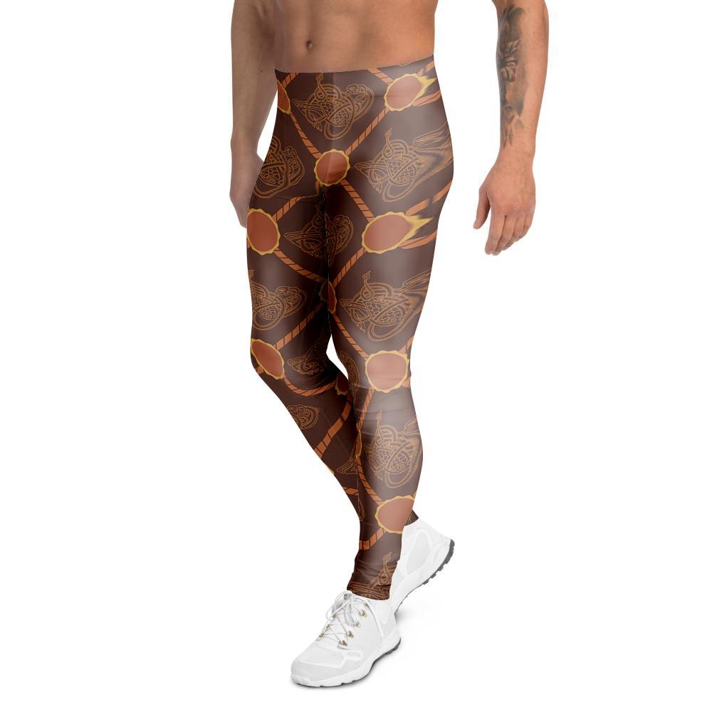 Ethnic Celtic Viking Norse Men's Leggings-grizzshop