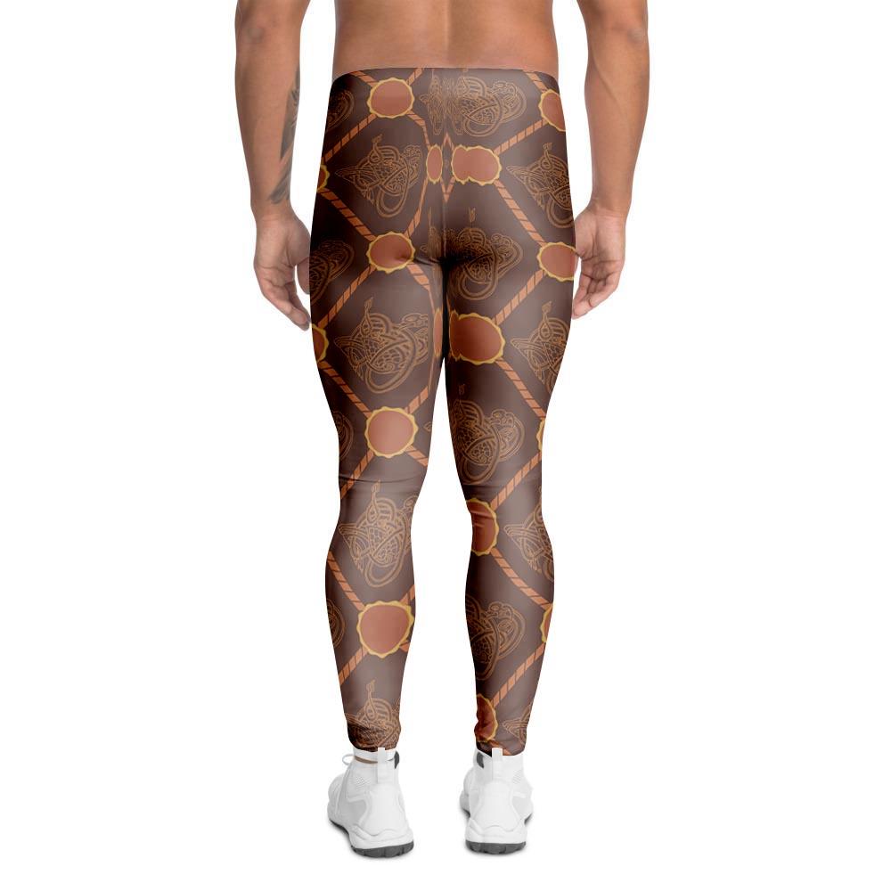 Ethnic Celtic Viking Norse Men's Leggings-grizzshop