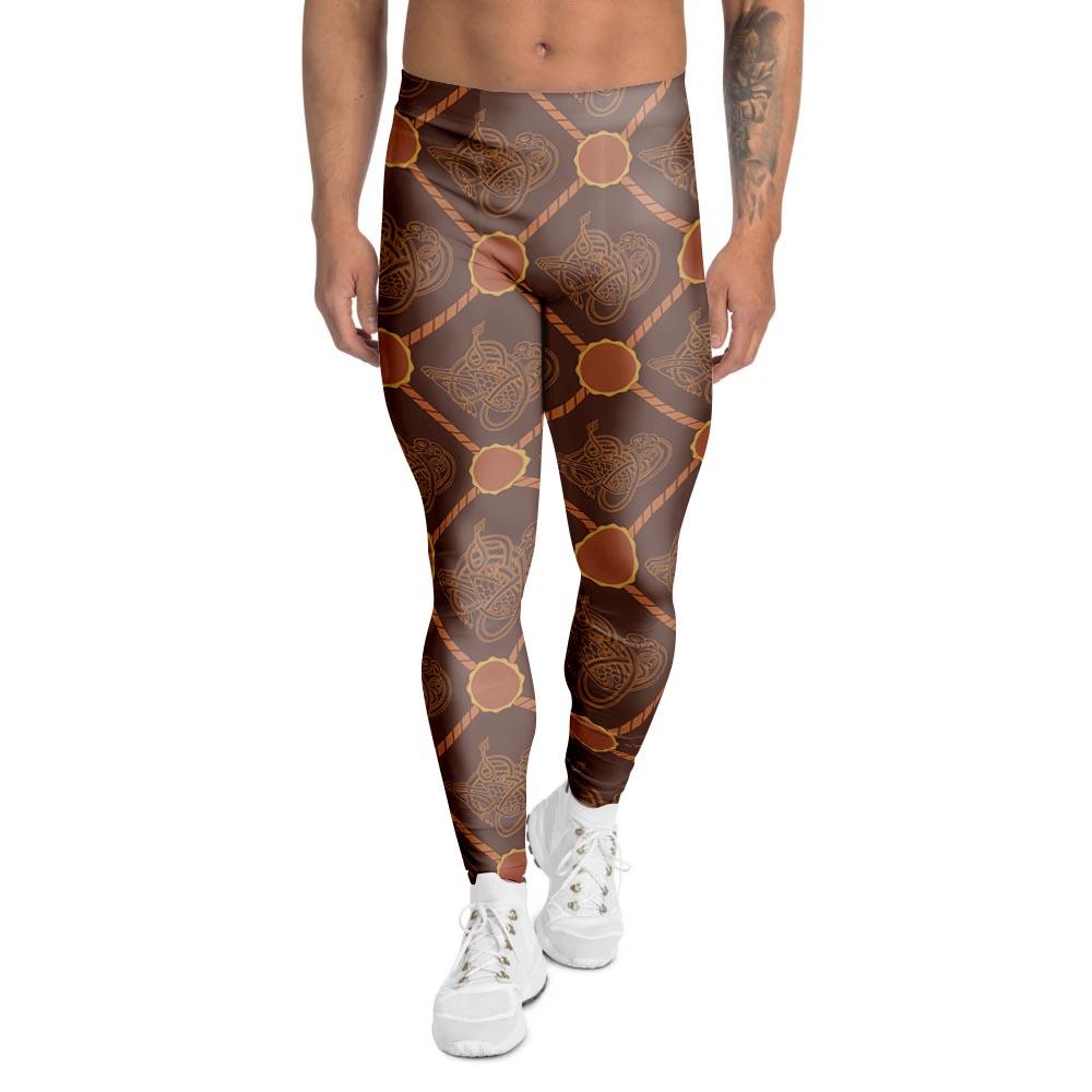 Ethnic Celtic Viking Norse Men's Leggings-grizzshop