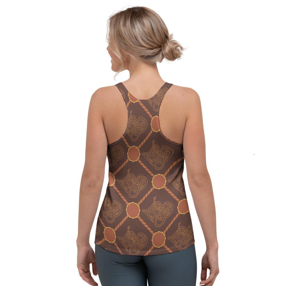 Ethnic Celtic Viking Norse Women's Racerback Tank Top-grizzshop