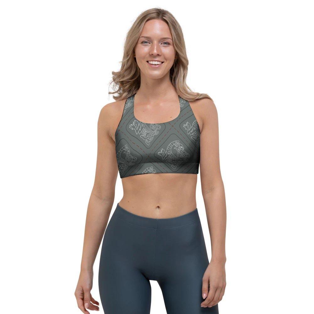 Ethnic Celtic Viking Sports Bra-grizzshop