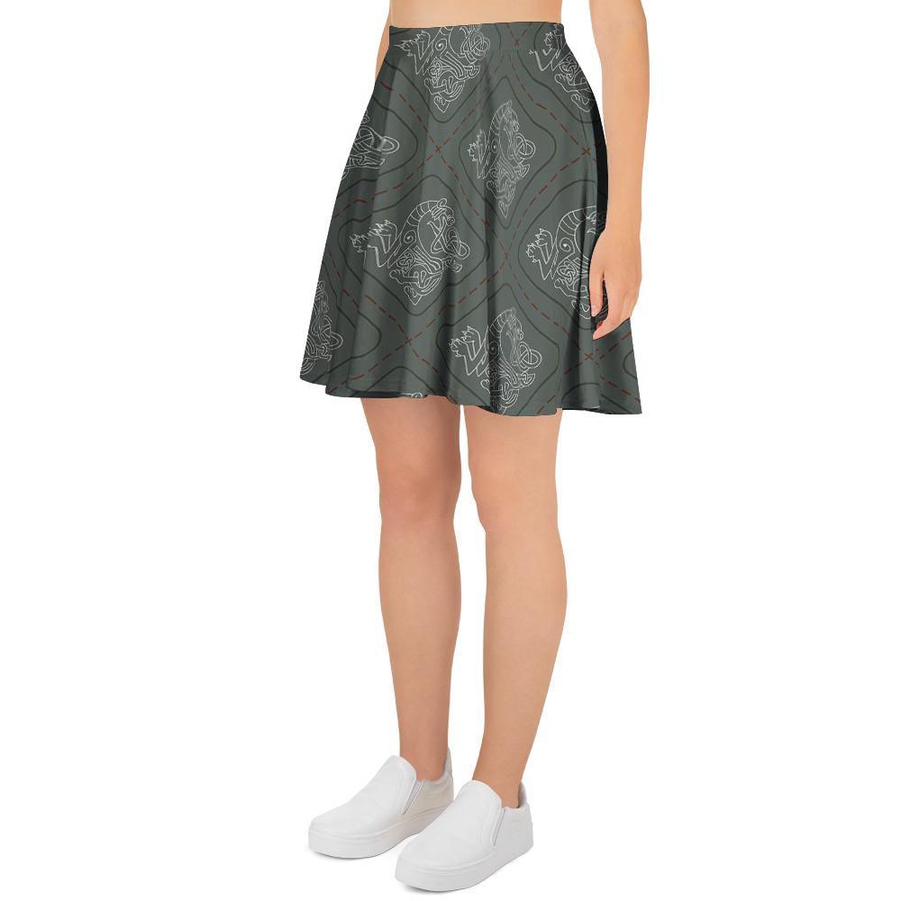 Ethnic Celtic Viking Women's Skirt-grizzshop