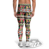 Ethnic Mix Tropical Flower Print Pattern Men's Leggings-grizzshop